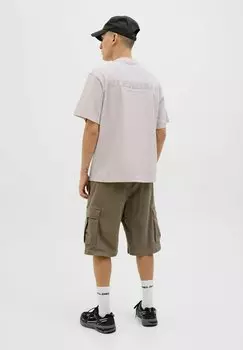 Футболка с принтом JCOINTERLUDE EASTER TEE CREW NECK Jack & Jones, сиреневый