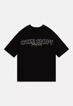 Футболка с принтом JCONXTGEN CONTRAST VOLUME Jack & Jones Junior, черный