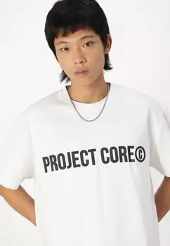 Футболка с принтом JCOOPUS TEE Jack & Jones, белый