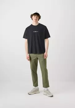 Футболка с принтом JCOREFLECT TEE CREW NECK UNISEX Jack & Jones, черный