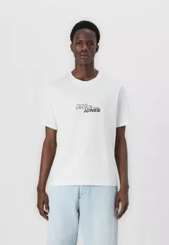 Футболка с принтом JCOTARMAC BRANDING TEE CREW NECK Jack & Jones, белый