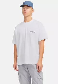 Футболка с принтом JCOUNION BACK CREW Jack & Jones, белый