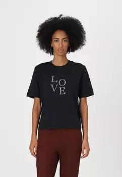 Футболка с принтом JDYPENNY DETAIL JDY, черный