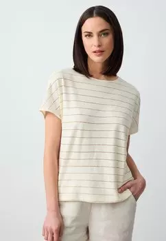 Футболка с принтом Jimmy Key, молочный