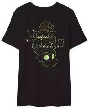 Футболка с принтом Jimmy Neutron для мужчин AIRWAVES, черный