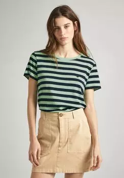Футболка с принтом Jinx Pepe Jeans, цвет acid menta green