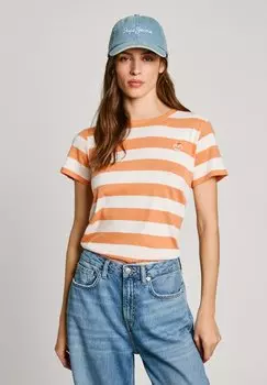 Футболка с принтом JINX Pepe Jeans, оранжевый