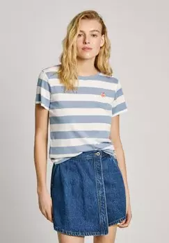 Футболка с принтом JINX Pepe Jeans, синий