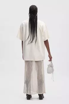 Футболка с принтом JIO OVERSIZE TEE Gestuz, кремовый