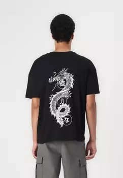 Футболка с принтом JJDRAGON TEE CREW NECK Jack & Jones, черный