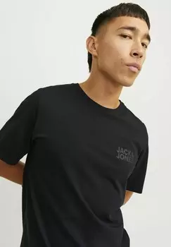 Футболка с принтом JJECORP LOGO O-NECK NOOS Jack & Jones, черный