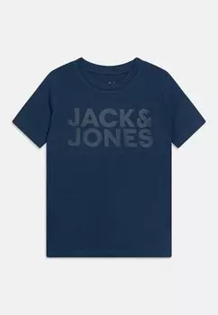 Футболка с принтом JJECORP LOGO TEE CREW NECK Jack & Jones Junior, цвет ensign blue