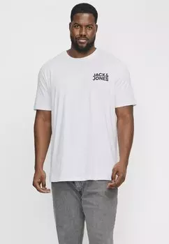 Футболка с принтом JJECORP LOGO TEE O NECK Jack & Jones, белый