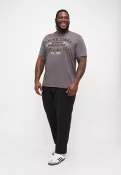 Футболка с принтом JJELOGO TEE O NECK 5 PACK Jack & Jones, темно-синий