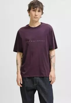 Футболка с принтом JJESTAR NOOS Jack & Jones, фиолетовый