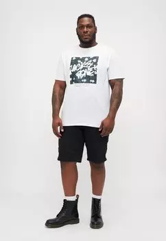 Футболка с принтом JJHAWAII SHAPE TEE CREW NECK 5 PACK Jack & Jones, черный