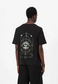 Футболка с принтом JJJACKIE TEE CREW NECK Jack & Jones, черный