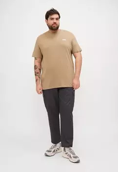 Футболка с принтом JJSCRIPT BRADLEY TEE CREW 3 PACK Jack & Jones, песочный