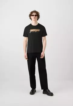 Футболка с принтом JJTILEY JJNOLAN TEE CREW NECK 5 PACK Jack & Jones, темно-синий