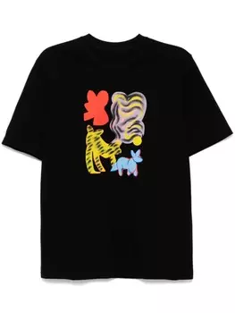 Футболка с принтом JNBY, черный