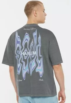 Футболка с принтом JO-HN Harlem Soul, антрацит