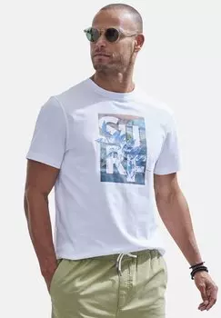 Футболка с принтом john devin, белый