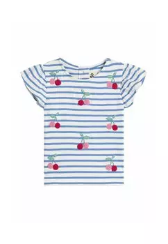 Футболка с принтом JoJo Maman Bb, синий