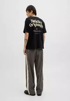 Футболка с принтом JORACAPULCO TYPE TEE CREW NECK Jack & Jones, черный