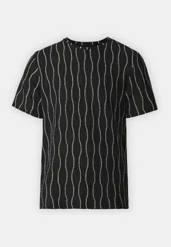 Футболка с принтом Jorband Crew Neck Tee Jack & Jones, черная