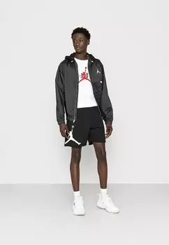 Футболка с принтом Jordan Air Tee Jordan, белая/черная/спортивно-красная