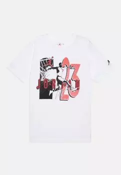 Футболка с принтом JORDAN RETRO TEE UNISEX, цвет white