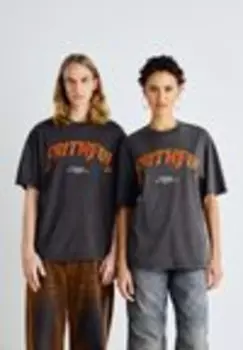 Футболка с принтом JORFAITH TEE CREW NECK UNISEX Jack & Jones, черный