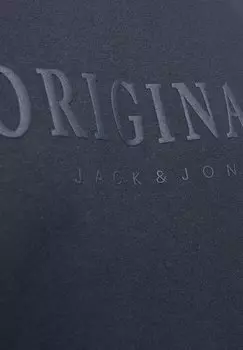 Футболка с принтом JORFREDERIKSBERG TEE CREW NECK NOOS Jack & Jones, темно-синий