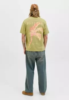 Футболка с принтом JORHYDRA CUTOUT TEE CREW NECK Jack & Jones, зеленый