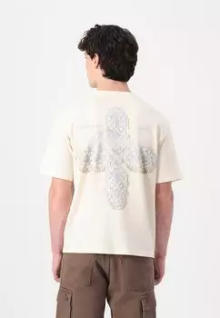 Футболка с принтом JORHYDRA PATTERN TEE CREW NECK Jack & Jones, кремовый
