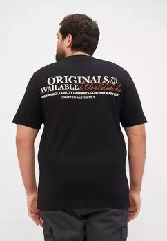 Футболка с принтом JORISLINGTON TYPE TEE CREW NECK Jack & Jones, черный
