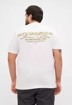 Футболка с принтом JORISLINGTON TYPE TEE CREW NECK Jack & Jones, белый