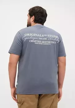Футболка с принтом JORISLINGTON TYPE TEE CREW NECK Jack & Jones, темно-серый