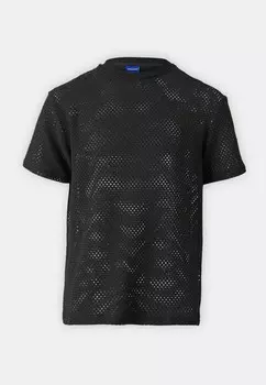 Футболка с принтом JORLABEL CREW NECK TEE Jack & Jones, черный
