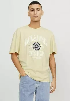 Футболка с принтом JORLUCCA Jack & Jones, желтый