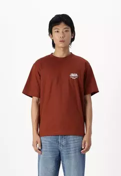 Футболка с принтом JORNOHO TEE Jack & Jones, коричневый