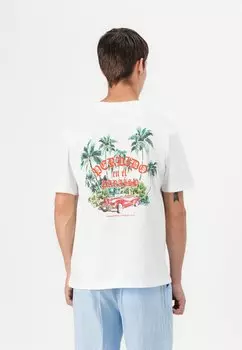 Футболка с принтом JORPUE CREW NECK Jack & Jones, белый
