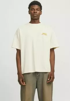 Футболка с принтом JORROXBURY TYPE TEE CREW NECK Jack & Jones, молочный