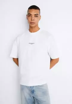 Футболка с принтом Jorsantorini Tee Crew Neck Jack & Jones, цвет bright white