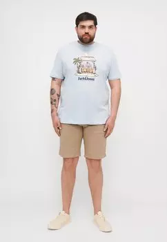 Футболка с принтом JORSKULL COAST TEE CREW 4 PACK Jack & Jones, белый