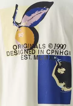 Футболка с принтом Jortampa Back Crew Neck Jack & Jones, сливочный
