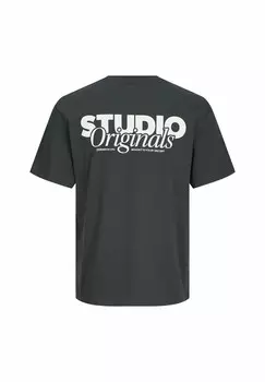 Футболка с принтом JORVESTERBRO BACK SS CREW NECK Jack & Jones, светло-зеленый