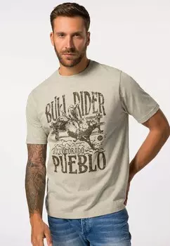 Футболка с принтом JP1880, бежевый