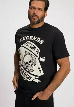 Футболка с принтом JP1880, черный