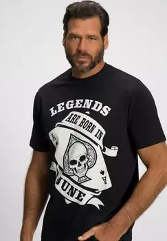 Футболка с принтом JP1880, черный